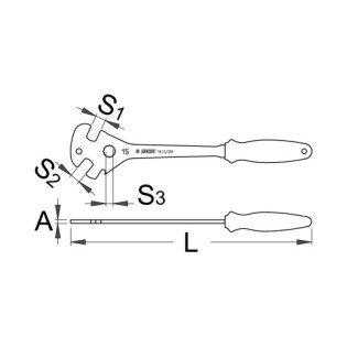 Cheie de pedala profi - 1613/2BI Cheie de pedala profi - 1613/2BI