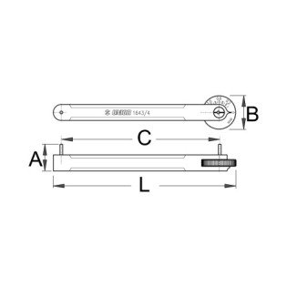 Verificator de profil lant UNIOR - 1643/4 Verificator de profil lant UNIOR - 1643/4