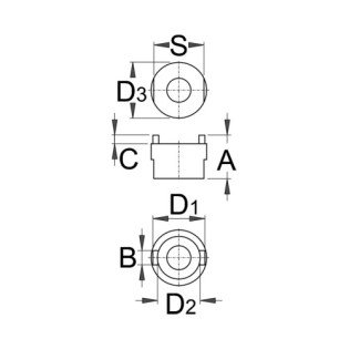 Cap pentru inlocuire pinioane Suntour UNIOR - 1670.2/4  Cap pentru inlocuire pinioane Suntour UNIOR - 1670.2/4