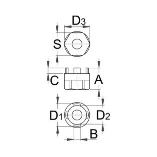 Cap pentru inlocuire pinioane Suntour UNIOR - 1670.3/4  Cap pentru inlocuire pinioane Suntour UNIOR - 1670.3/4