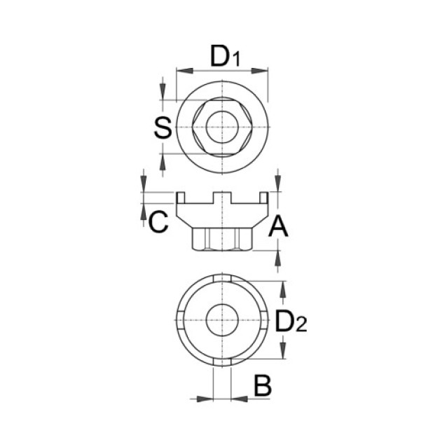 Cap pentru inlocuire pinioane BMX UNIOR - 1670.6/4