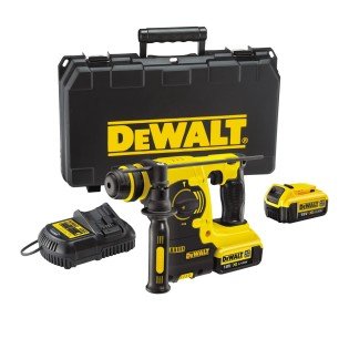 Ciocan rotopercutor profesional cu acumulator 18V DeWalt DCH253M2, SDS plus, energie de impact 2.1 J,  2 x acumulator 4 Ah, incarcator si valiza transport