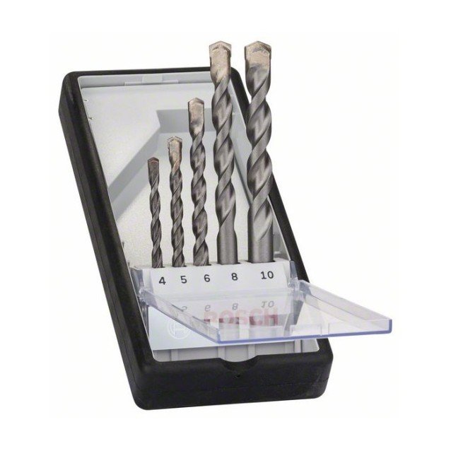 Burghiu coada cilindrica pentru beton Bosch Set 5 buc CYL-3 SilverPercution