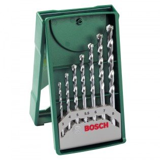 Burghiu coada cilindrica pentru piatra Bosch Set 7 buc X-Line Burghiu coada cilindrica pentru piatra Bosch Set 7 buc X-Line