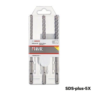 BOSCH Set 3 burghie SDS-plus-5X 6,8,10