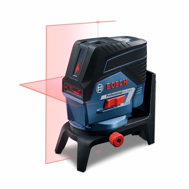 Nivela laser cu linii si puncte Bosch GCL 2-50 C cu suport RM2 si stativ BT 150
