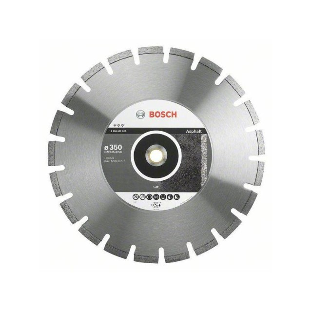 Disc diamantat pentru asfalt BOSCH 350 x 20/24,5