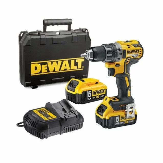 Masina de gaurit/insurubat cu acumulatori DeWalt DCD791P2 XR, 18V, 2 Acu x 5.0 Ah
