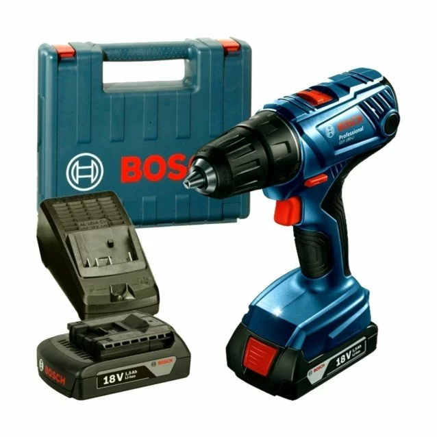 Masina de insurubat cu acumulatori Bosch GSR 180-LI, 2 Acu x 2.0 Ah, valiza