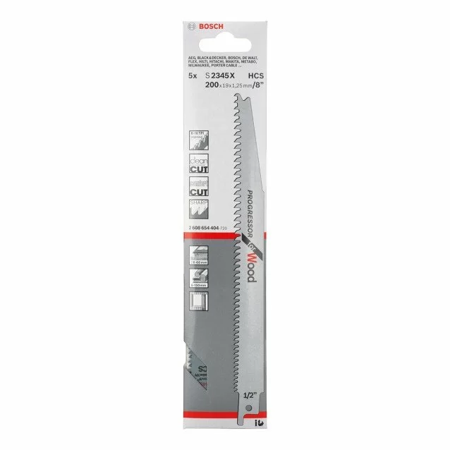 Set 5 panze de fierastrau sabie Bosch Progressor for Wood