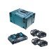 Set 4 acumulatori Makita 18V 5.0 Ah, incarcator dublu si valiza transport 