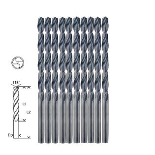 Set 10 burghie pentru metal HSS-R HAWERA 3.3 x 36 x 65 mm Set 10 burghie pentru metal HSS-R HAWERA 3.3 x 36 x 65 mm