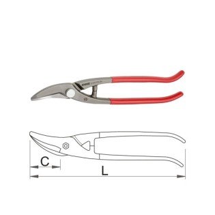 Foarfeca de fasonat tabla  UNIOR - 572R/7PR 280mm Foarfeca de fasonat tabla  UNIOR - 572R/7PR 280mm