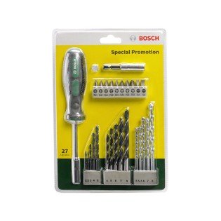BOSCH Set burghie și capete de şurubelniţă, 27 buc BOSCH Set burghie și capete de şurubelniţă, 27 buc