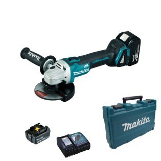 Polizor unghiular cu acumulatori Makita DGA506RTE, 2 acum. 5 Ah