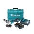 Polizor unghiular cu acumulator 18V Makita DGA511RTE, diametru disc 125 mm, motor fara perii, 2 x acumulator 18V 5.0 Ah, incarcator rapid si valiza transport