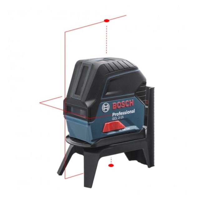 Nivela laser cu linii si puncte Bosch GCL 2-15 cu set accesorii si valiza