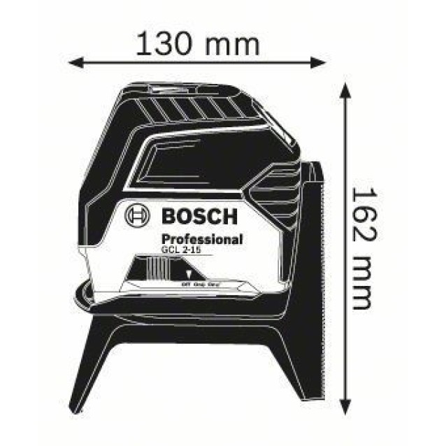 Nivela laser cu linii si puncte Bosch GCL 2-15 cu set accesorii si valiza