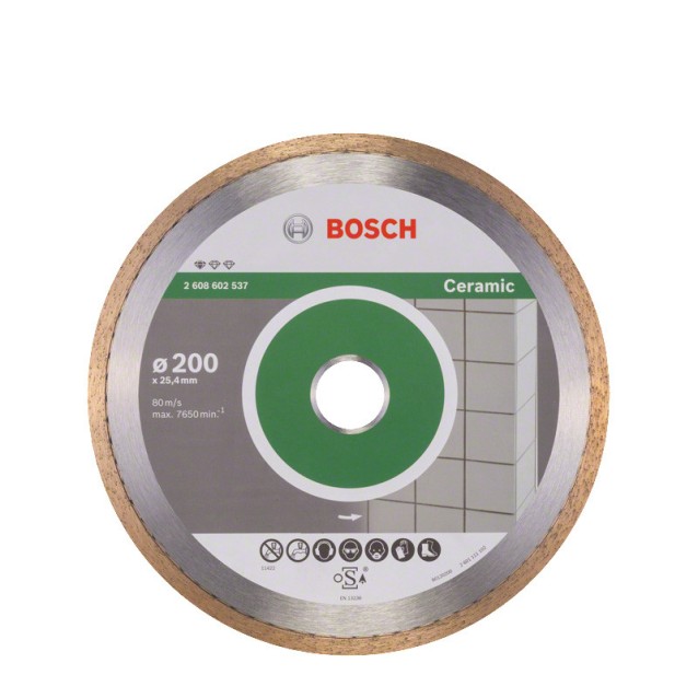 Disc diamantat Bosch Standard for Ceramic 200 x 25.4 x 1.6