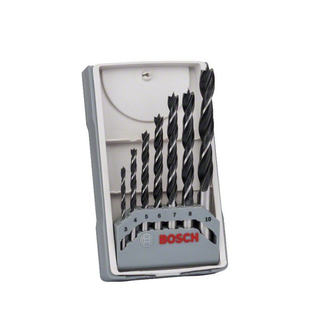 Set 7 burghie lemn Bosch X-PRO LINE 3-10MM