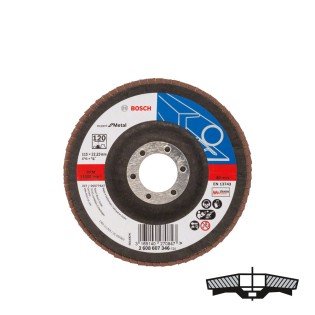 Disc de slefuire evantai X551 BOSCH 115mm, G120 Disc de slefuire evantai X551 BOSCH 115mm, G120