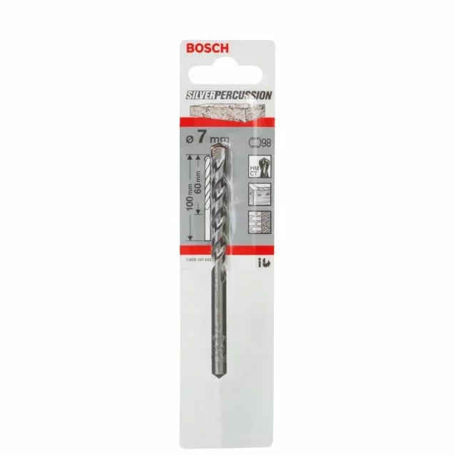Burghiu coada cilindrica pentru beton CYL-3 Bosch SilverPercution 7x60x100