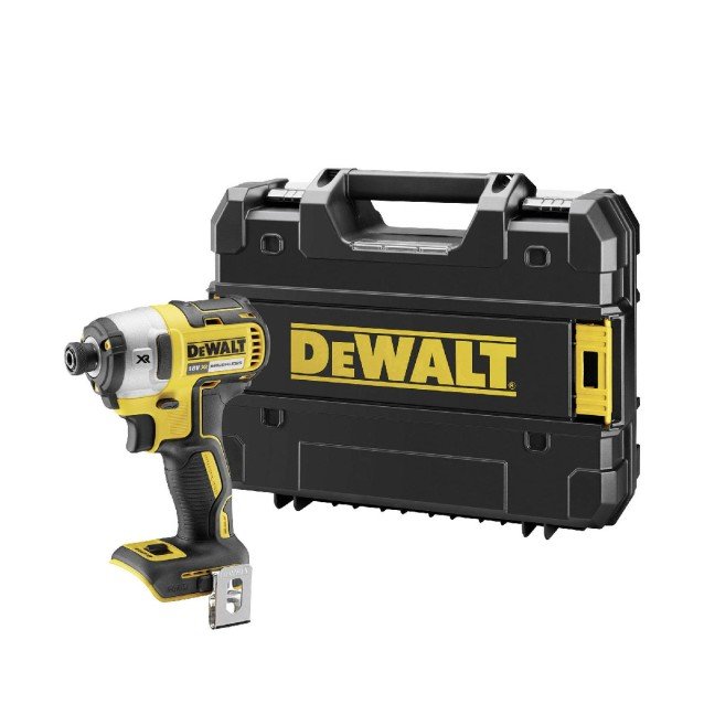 Masina de insurubat cu impact cu acumulator 18V DeWalt DCF887NT-XJ, prindere 1/4 bit, motor fara perii, 205 Nm, livrata fara acumulator si incarcator, valiza Tstak Masina de insurubat cu impact cu acumulator 18V DeWalt DCF887NT-XJ, prindere 1/4 bit, motor fara perii, 205 Nm, livrata fara acumulator si incarcator, valiza Tstak