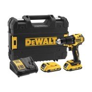 Masina de gaurit cu percutie cu acumulator 18V DeWalt DCD709D2T, 2 x acumulator 2.0 Ah, incarcator si valiza Tstak Masina de gaurit cu percutie cu acumulator 18V DeWalt DCD709D2T, 2 x acumulator 2.0 Ah, incarcator si valiza Tstak