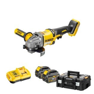 Polizor unghiular cu acumulatori FLEXVOLT DeWalt DCG414T2, 54V, 2 acum.6.0Ah, valiza Polizor unghiular cu acumulatori FLEXVOLT DeWalt DCG414T2, 54V, 2 acum.6.0Ah, valiza