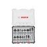 Set de 15 freze de profilat canturi Bosch
