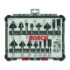 Set de 15 freze de profilat canturi Bosch