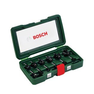 Set de 12 freze de profilat canturi Bosch coada de 8 mm Set de 12 freze de profilat canturi Bosch coada de 8 mm