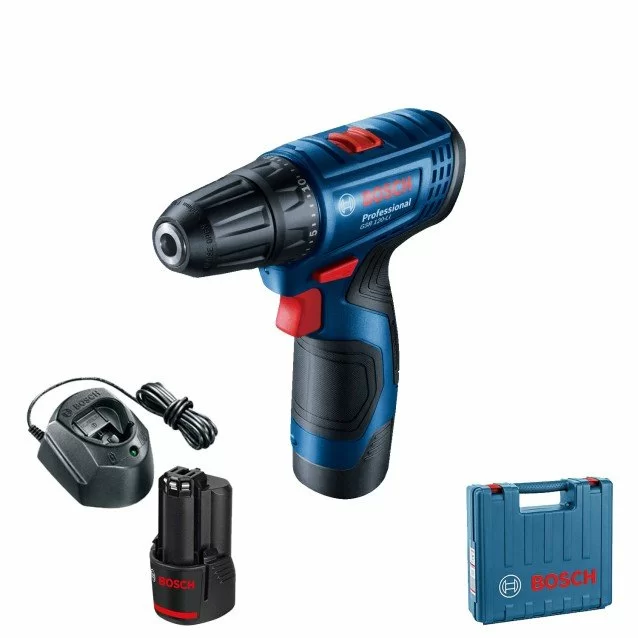 Maşină de găurit/înşurubat cu acumulator Bosch GSR 120-LI, 2 Acu x 2.0 Ah, valiza