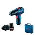 Masina de gaurit cu percutie/insurubat cu acumulatori Bosch GSB 12V-30 2 acum. 2.0Ah, valiza