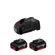 Starter set 2 Acumulatori BOSCH 18V 5.0Ah, Incarcator rapid Starter set 2 Acumulatori BOSCH 18V 5.0Ah, Incarcator rapid