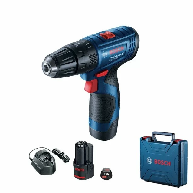 Maşină de găurit cu percutie cu acumulator Bosch GSB 120-LI, 2 Acu x 2.0 Ah, valiza