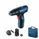 Maşină de găurit cu percutie cu acumulator Bosch GSB 120-LI, 2 Acu x 2.0 Ah, valiza