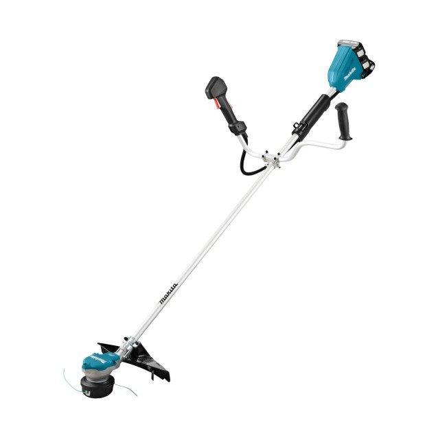 Trimmer profesional cu acumulator 2 x 18V Makita DUR368AZ, diametru de taiere 35 cm, 3 viteze, livrat fara acumulator si incarcator