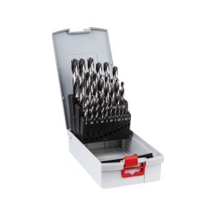 Set de 25 de burghie spirale HSS Bosch PointTeQ ProBox Set de 25 de burghie spirale HSS Bosch PointTeQ ProBox