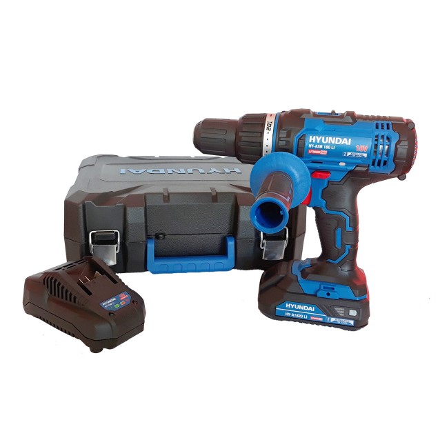 Masina de gaurit cu percutie/insurubat cu acumulator Hyundai HY-ASB 180 LI 18V, 1 acum.2.0Ah Masina de gaurit cu percutie/insurubat cu acumulator Hyundai HY-ASB 180 LI 18V, 1 acum.2.0Ah