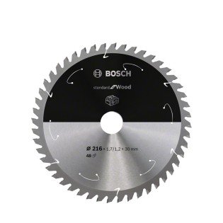 Panza Fierastrau Stationar Bosch Standard for Wood 216 x 30 T48 Panza Fierastrau Stationar Bosch Standard for Wood 216 x 30 T48