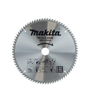 Panza Fierastrau Circular multimaterial Makita 260 x 30 x 2.6mm 80T Panza Fierastrau Circular multimaterial Makita 260 x 30 x 2.6mm 80T