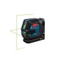 Nivela laser cu linii Bosch GLL 2-15 G, suport universal LB10 si trepied