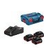 Starter set 18V Profesional BOSCH  3 acum.5.0Ah, incarcator L-Boxx