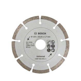 Disc diamantat pentru materiale de constructie Bosch Universal 125 x 1.7 Disc diamantat pentru materiale de constructie Bosch Universal 125 x 1.7