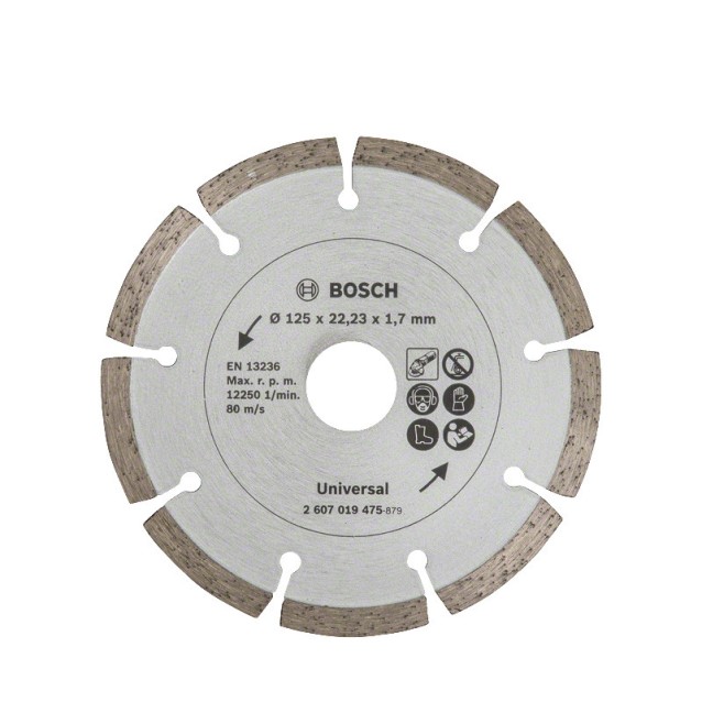 Disc diamantat pentru materiale de constructie Bosch Universal 125 x 1.7