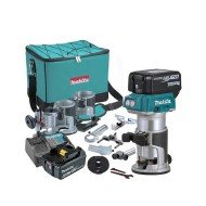 Masina de frezat unimanuala cu acumulatori Makita DRT50RTEX3, 2 acum. 5.0Ah