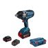 Masina de insurubat cu impact cu acumulatori Bosch GDS 18V-1050 H, 2 Acu x 5.0 Ah, L-Boxx