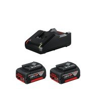 Starter set 18V Profesional BOSCH, incarcator si 2 acumulatori x 4 ah Starter set 18V Profesional BOSCH, incarcator si 2 acumulatori x 4 ah