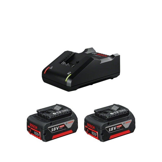Starter set 18V Profesional BOSCH, incarcator si 2 acumulatori x 4 ah Starter set 18V Profesional BOSCH, incarcator si 2 acumulatori x 4 ah